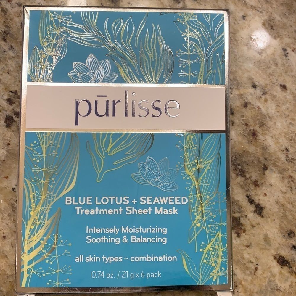 Purlisse Blur Lotus + Seaweed Treatment Sheet Mask. X 6